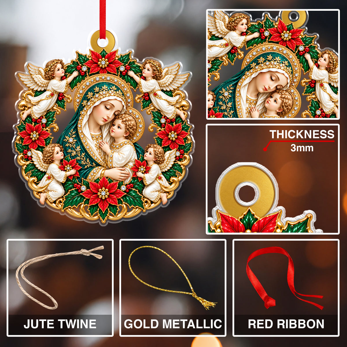 Cherub Mary Wreath