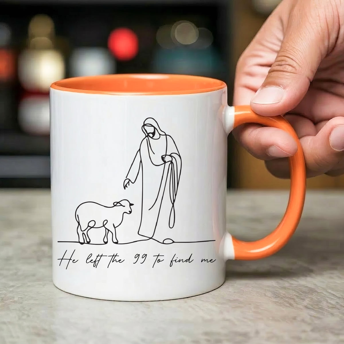 He Left The 99 to Find Me Mug - Perfect Christian Gift, Prayer Mug, or Daily Inspiration