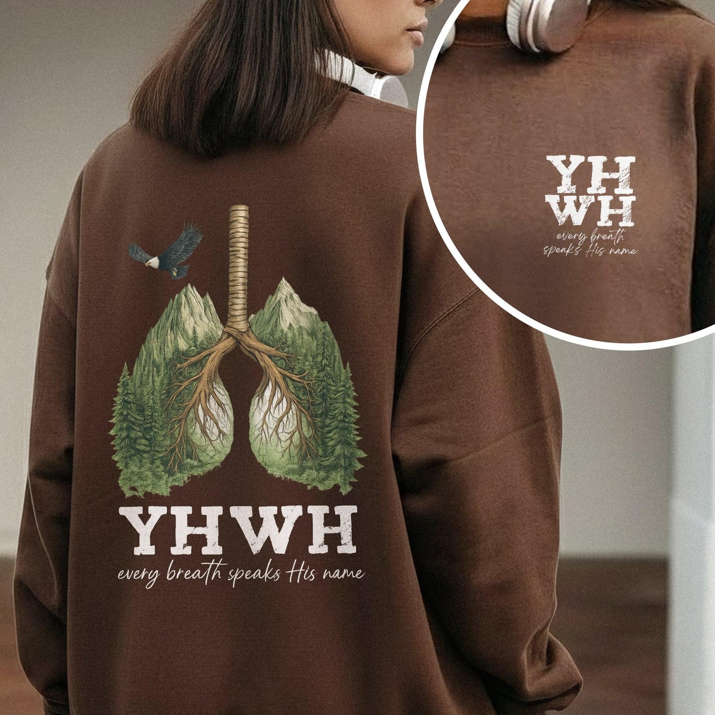 YHWH Every Breath Speaks His Name - Faith Floral - Unisex Tshirt / Hoodie / Sweatshirt - Faith Guided Life