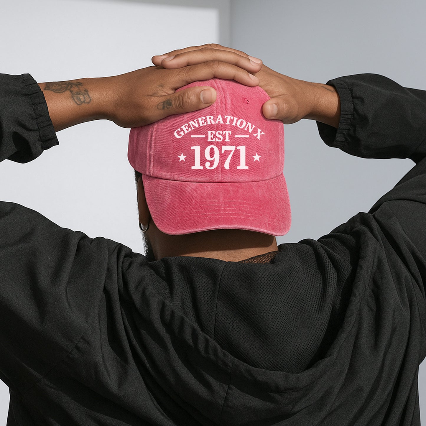Generation X EST. Custom Year Baseball Cap - Personalized Vintage Pride Hat