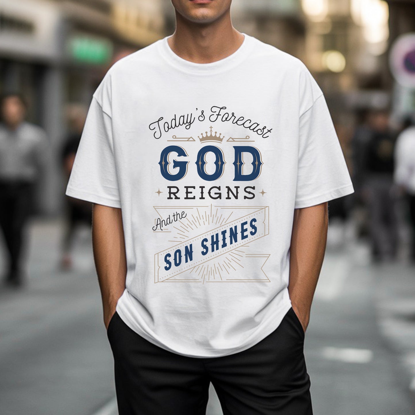 Today's Forecast God Reigns And The Son Shines T-Shirt