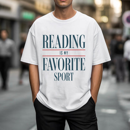 Reading Is My Favorite Sport T-Shirt - Book Lover Declaration