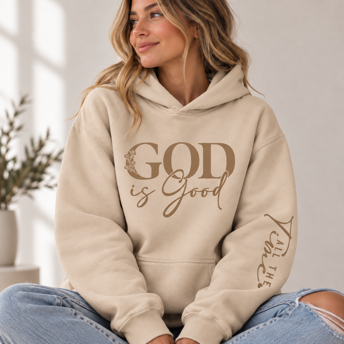 God Is Good All The Time – Inspirational Christian Faith Hoodie