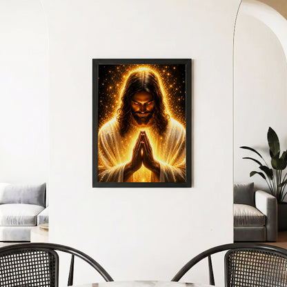 Radiant Jesus Prayer Wall Art Poster/Canvas