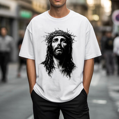 "Jesus Crown of Thorn" Unisex Style Christian T-Shirt |  Matthew 27:29 Sacrifice Declaration Tee | Faith Guided Life Apparel