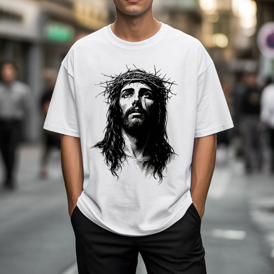"Jesus Crown of Thorn" Unisex Style Christian T-Shirt |  Matthew 27:29 Sacrifice Declaration Tee | Faith Guided Life Apparel