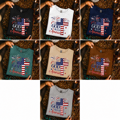 Faith & Freedom God Bless America – Unisex Tshirt / Hoodie / Sweatshirt