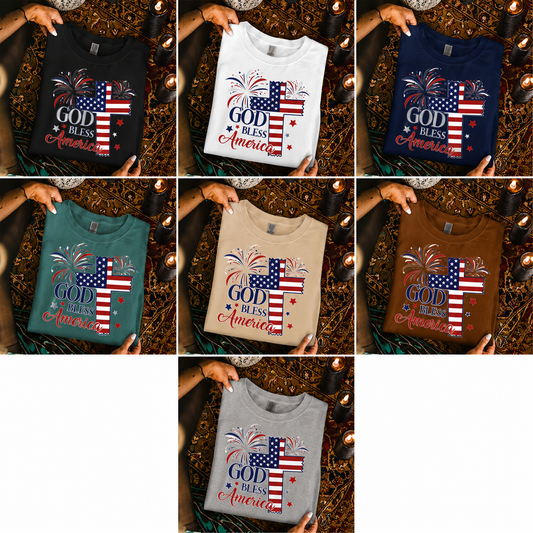 Faith & Freedom God Bless America – Unisex Tshirt / Hoodie / Sweatshirt