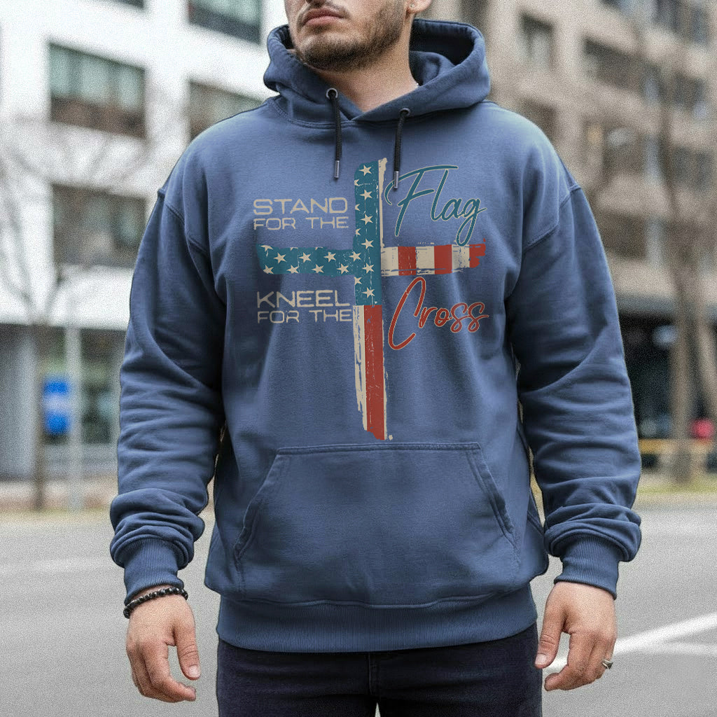 Stand for the Flag, Kneel for the Cross 1 - Hold Fast Faith - Unisex Tshirt / Hoodie / Sweatshirt
