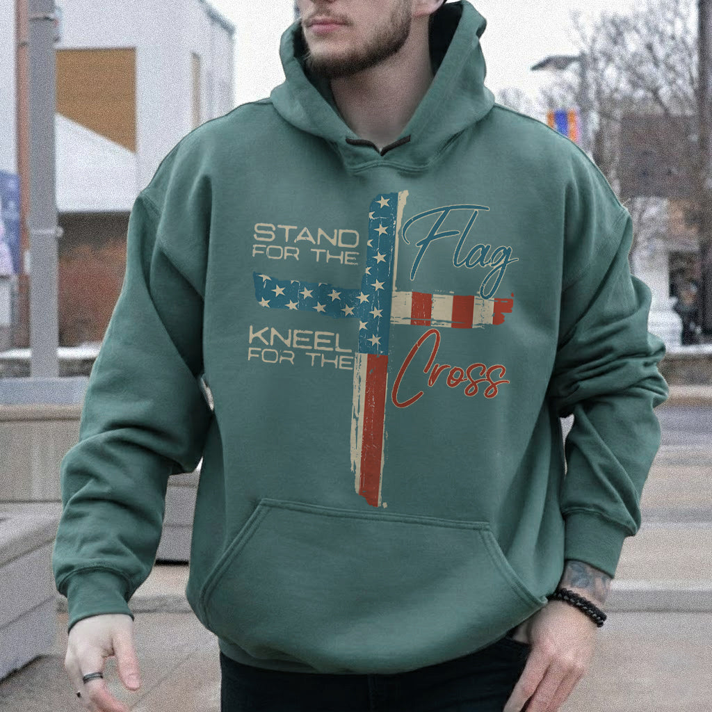 Stand for the Flag, Kneel for the Cross 1 - Hold Fast Faith - Unisex Tshirt / Hoodie / Sweatshirt