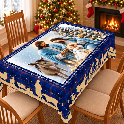 Blue Holy Family