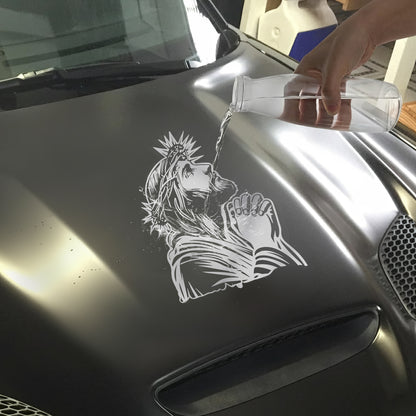 Praying Jesus Decal - Large Graphic for Trucks, Cars, Walls
