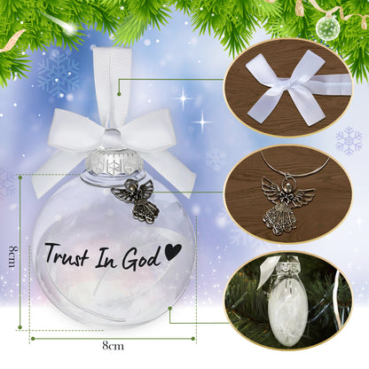 "Trust In God" Angel Charm Christmas Ornament