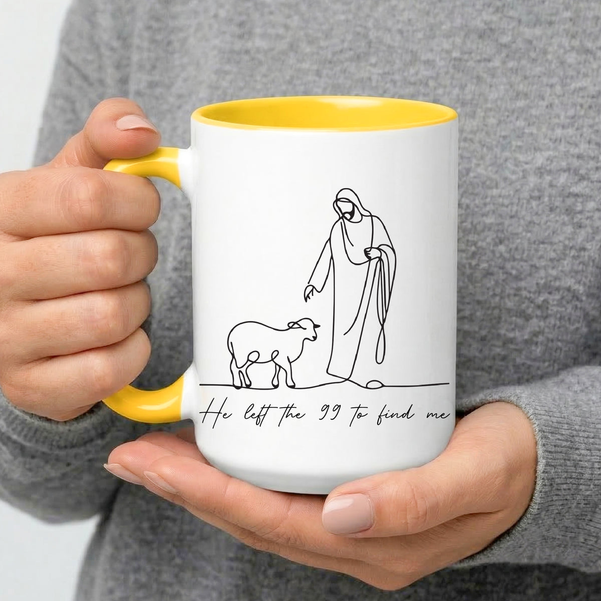 He Left The 99 to Find Me Mug - Perfect Christian Gift, Prayer Mug, or Daily Inspiration