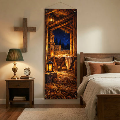 Star of Bethlehem Nativity Christmas Banner Set – Christian Holiday Decor