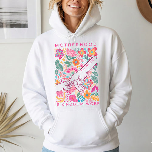 Kingdom Work" - Floral Hand and Flower Design – Unisex Tshirt / Hoodie / Sweatshirt