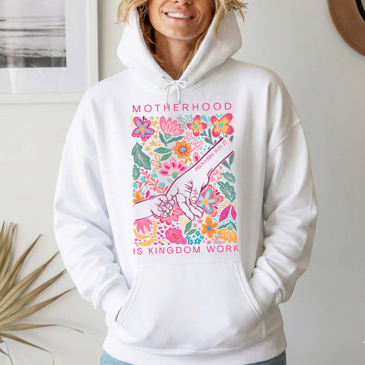 Kingdom Work" - Floral Hand and Flower Design – Unisex Tshirt / Hoodie / Sweatshirt