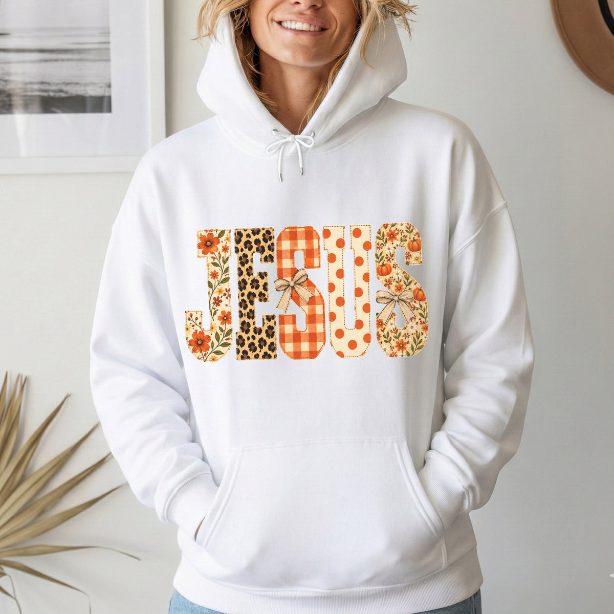Jesus Fall Floral Leopard - Unisex Tshirt / Hoodie / Sweatshirt
