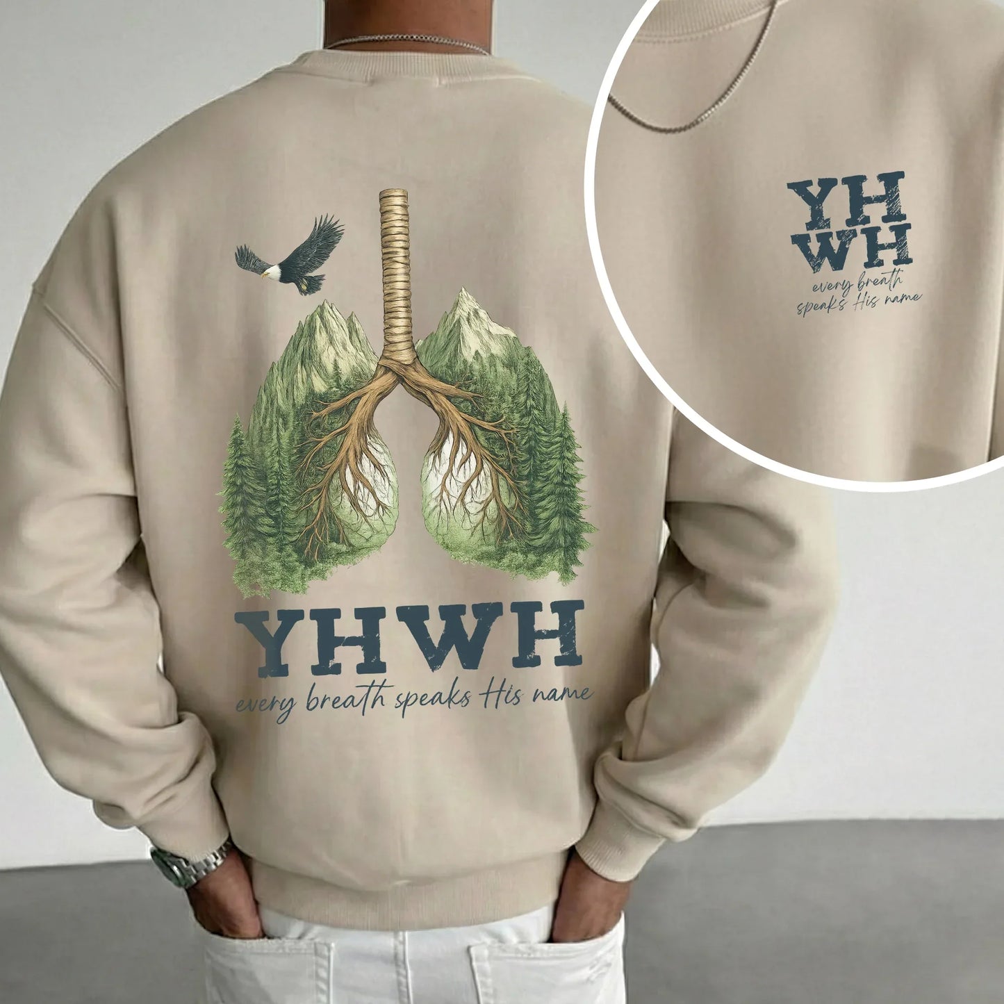YHWH Every Breath Speaks His Name - Faith Floral - Unisex Tshirt / Hoodie / Sweatshirt - Faith Guided Life