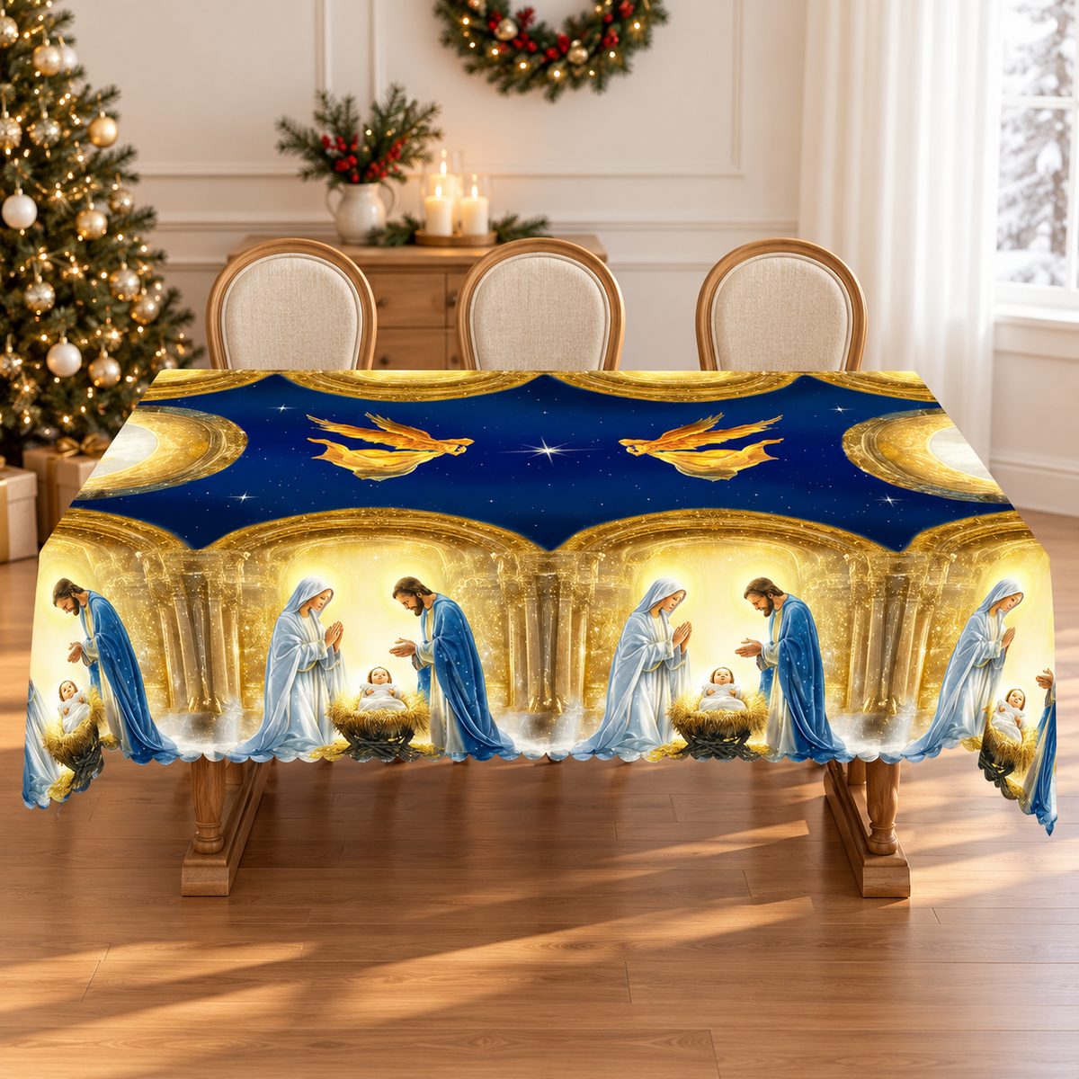 Golden Angel Nativity