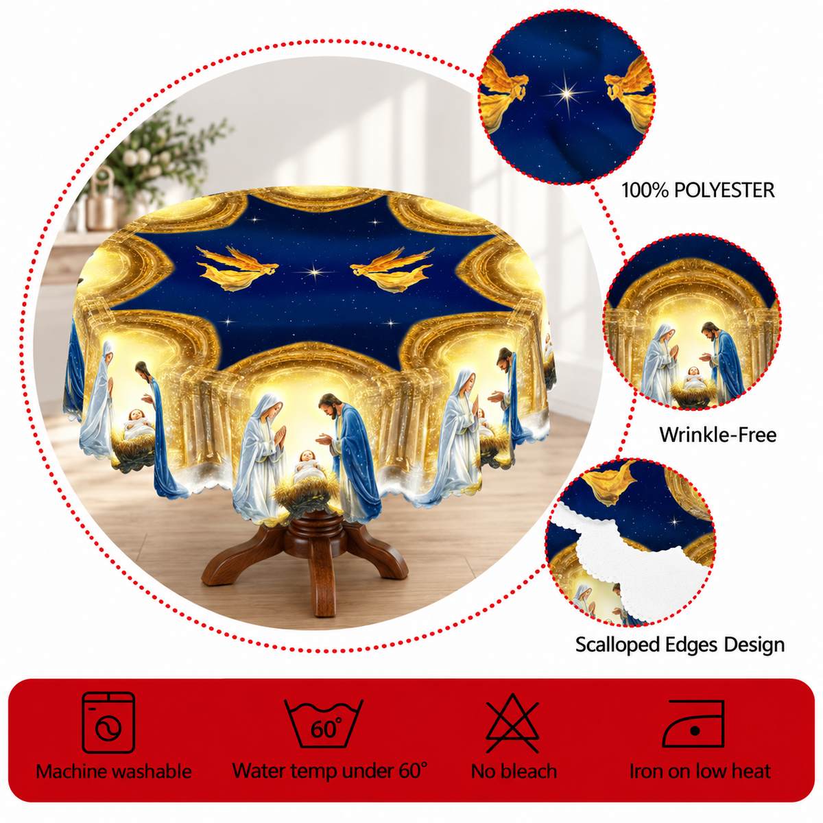 Golden Angel Nativity