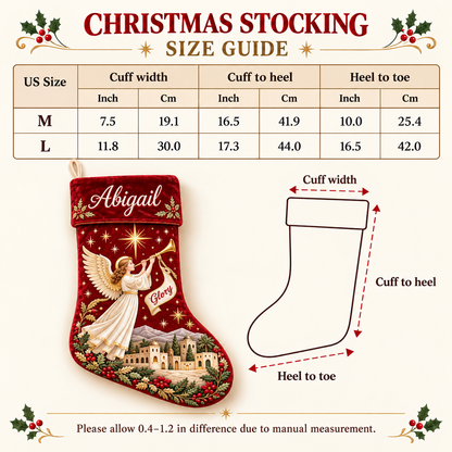 Personalized Christian Nativity Christmas Stocking – Custom Name Holy Family & Three Wise Men Stocking, Religious Christmas Decor & Family Gift