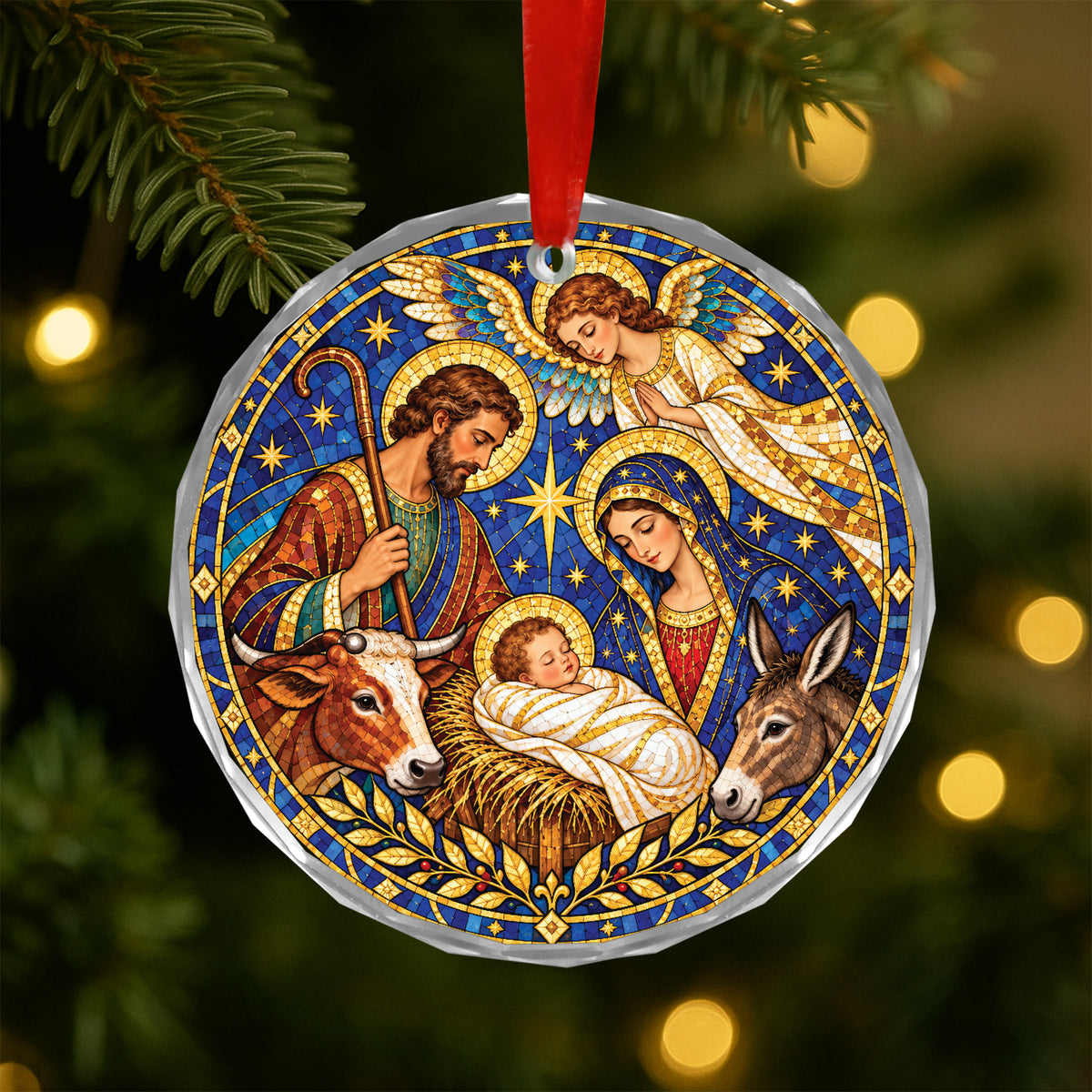 Stained Holy Family