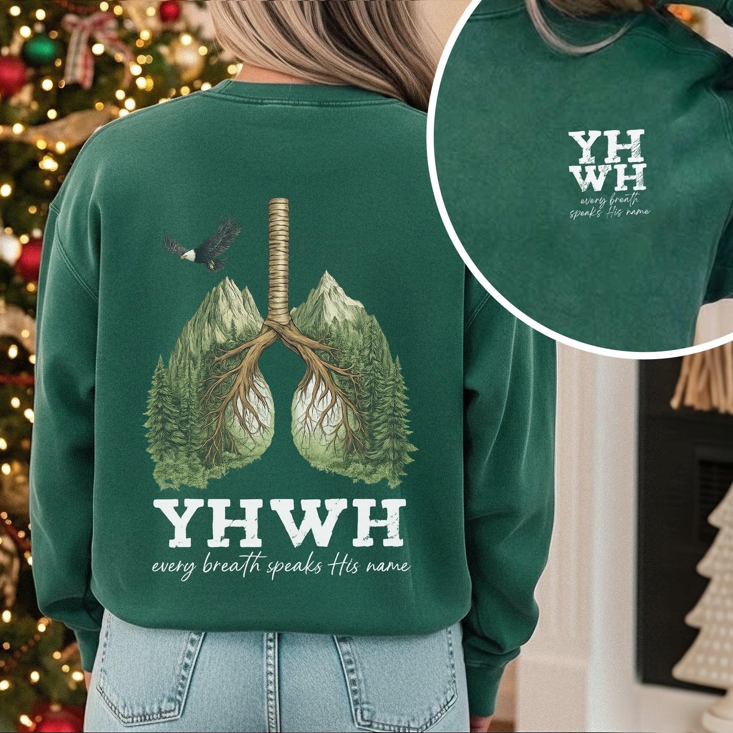 YHWH Every Breath Speaks His Name - Faith Floral - Unisex Tshirt / Hoodie / Sweatshirt - Faith Guided Life