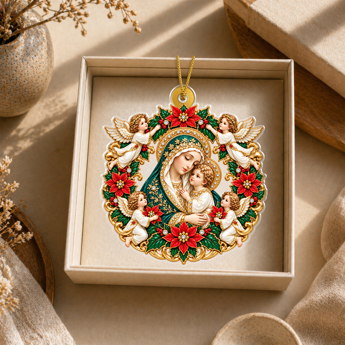 Cherub Mary Wreath