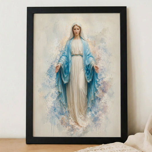 Immaculate Virgin Mary Art Print Poster/Canvas