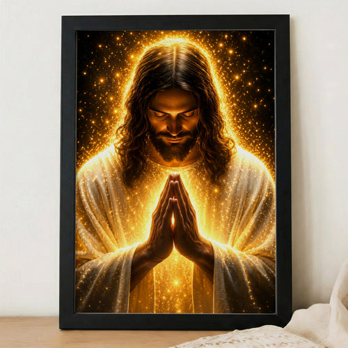 Radiant Jesus Prayer Wall Art Poster/Canvas