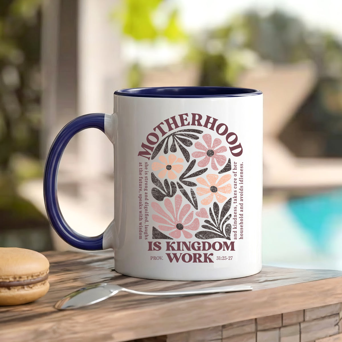 Motherhood is Kingdom Work Mug - Perfect Christian Gift, Prayer Mug, or Daily Inspiration