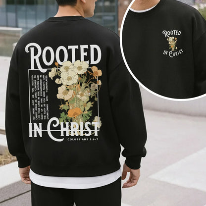 Rooted In Christ Floral Designs - Faith Floral - Unisex Tshirt / Hoodie / Sweatshirt - Faith Guided Life