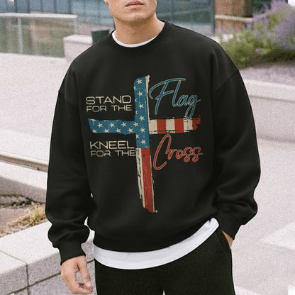 Stand for the Flag, Kneel for the Cross 1 - Hold Fast Faith - Unisex Tshirt / Hoodie / Sweatshirt