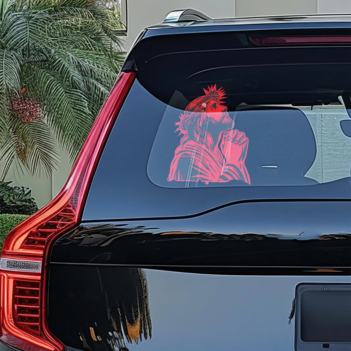 Praying Jesus Decal - Large Graphic for Trucks, Cars, Walls