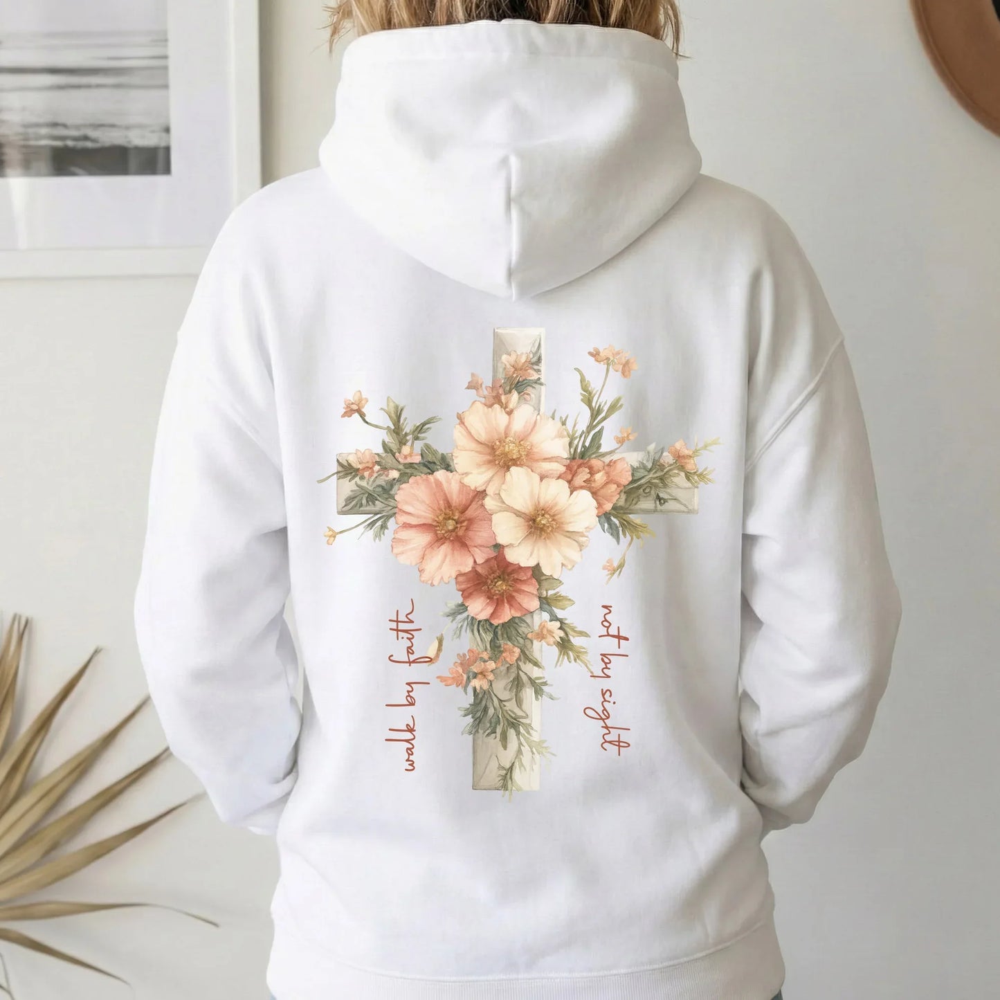 Jesus Is The Light Floral Cross Designs - Faith Floral - Unisex Tshirt / Hoodie / Sweatshirt - Faith Guided Life