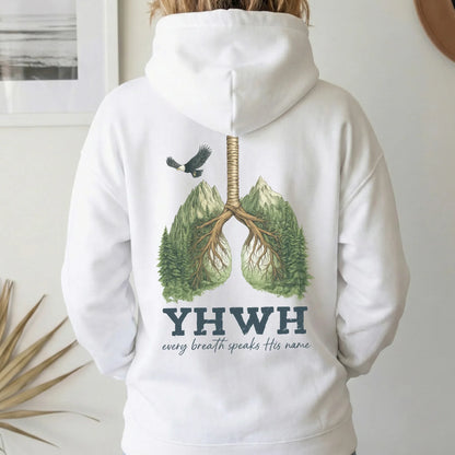 YHWH Every Breath Speaks His Name - Faith Floral - Unisex Tshirt / Hoodie / Sweatshirt - Faith Guided Life