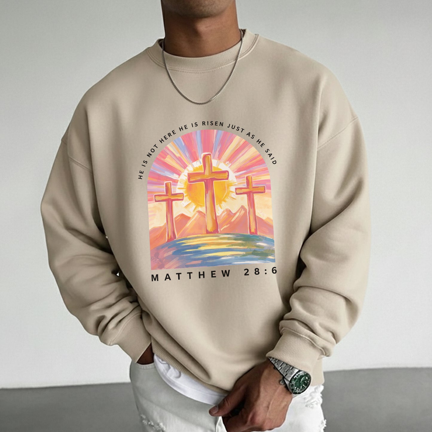 He Is Not Here Just As He Said – He is Risen – Unisex Tshirt / Hoodie / Sweatshirt