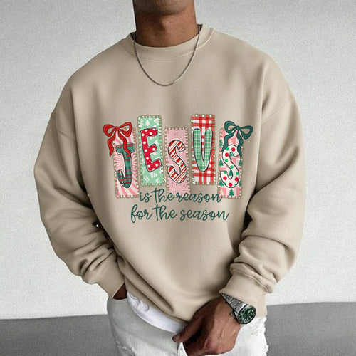 Jesus Is The Reason For The Season Pattern - Merry Christmas - Unisex Tshirt / Hoodie / Sweatshirt