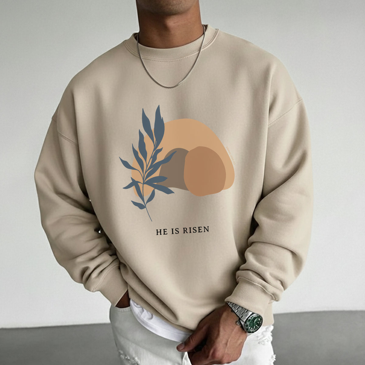 Minimalist Easter Resurrection – He is Risen – Unisex Tshirt / Hoodie / Sweatshirt