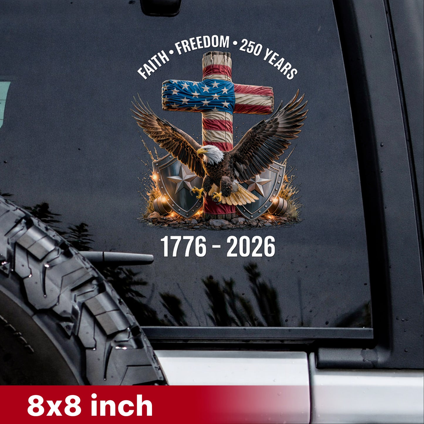 [NEW] Christian Patriot Spirit – 250 Years of Faith & Freedom Decals