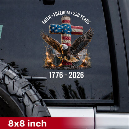 [NEW] Christian Patriot Spirit – 250 Years of Faith & Freedom Decals