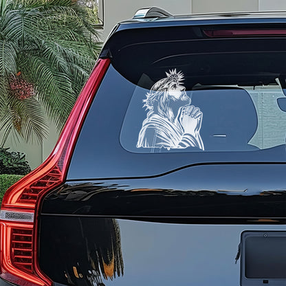 Praying Jesus Decal - Large Graphic for Trucks, Cars, Walls