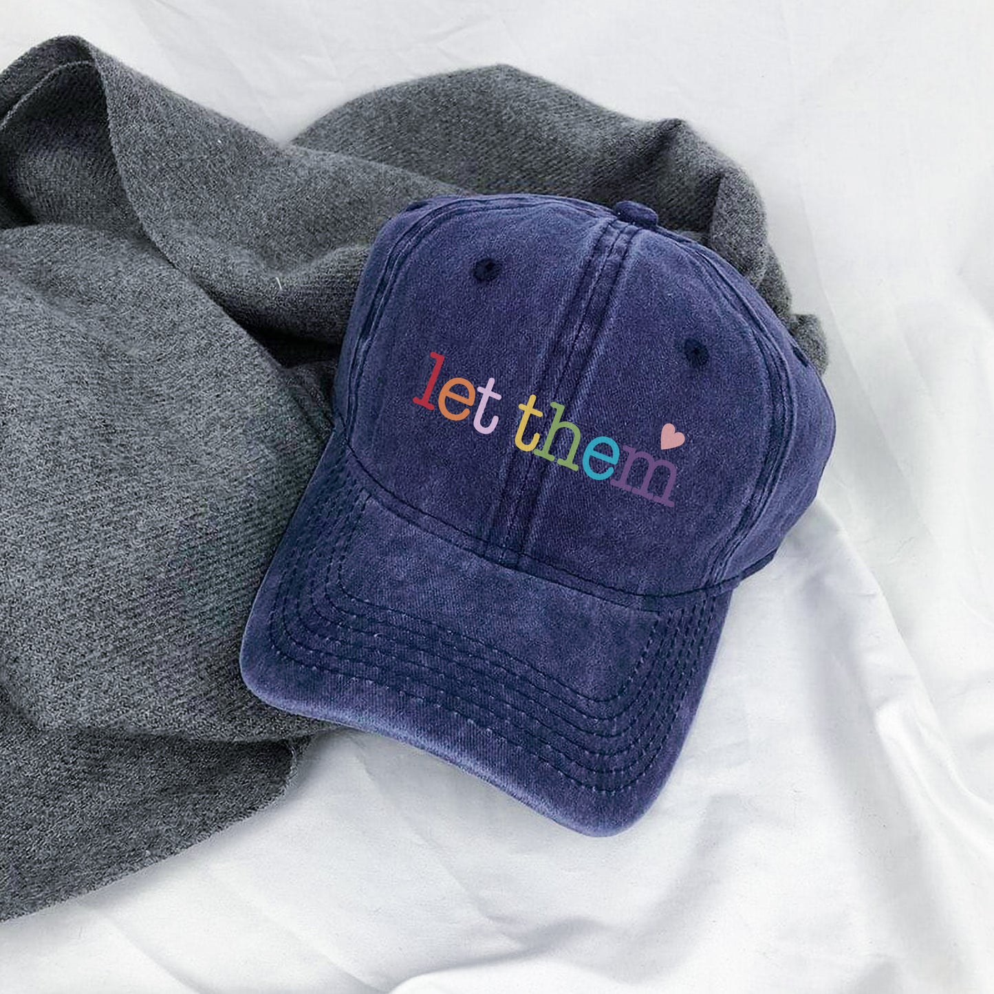 Let Them Baseball Cap - Rainbow Love & Acceptance Hat