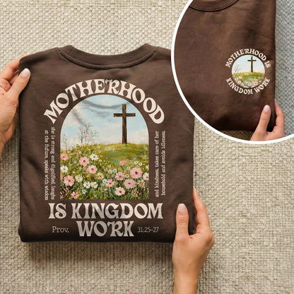 She Builds with Faith, Floral Cross Calling – Two Sides – She is Bless – Unisex Tshirt /Hoodie/Sweatshirt