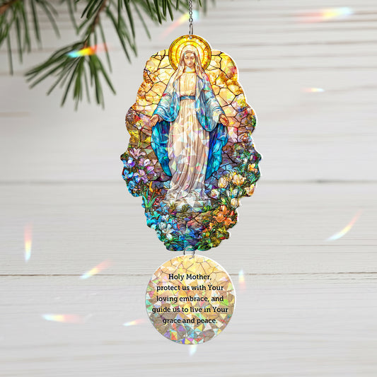 "Holy Mother’s Light" Angel Charm Christmas Ornament