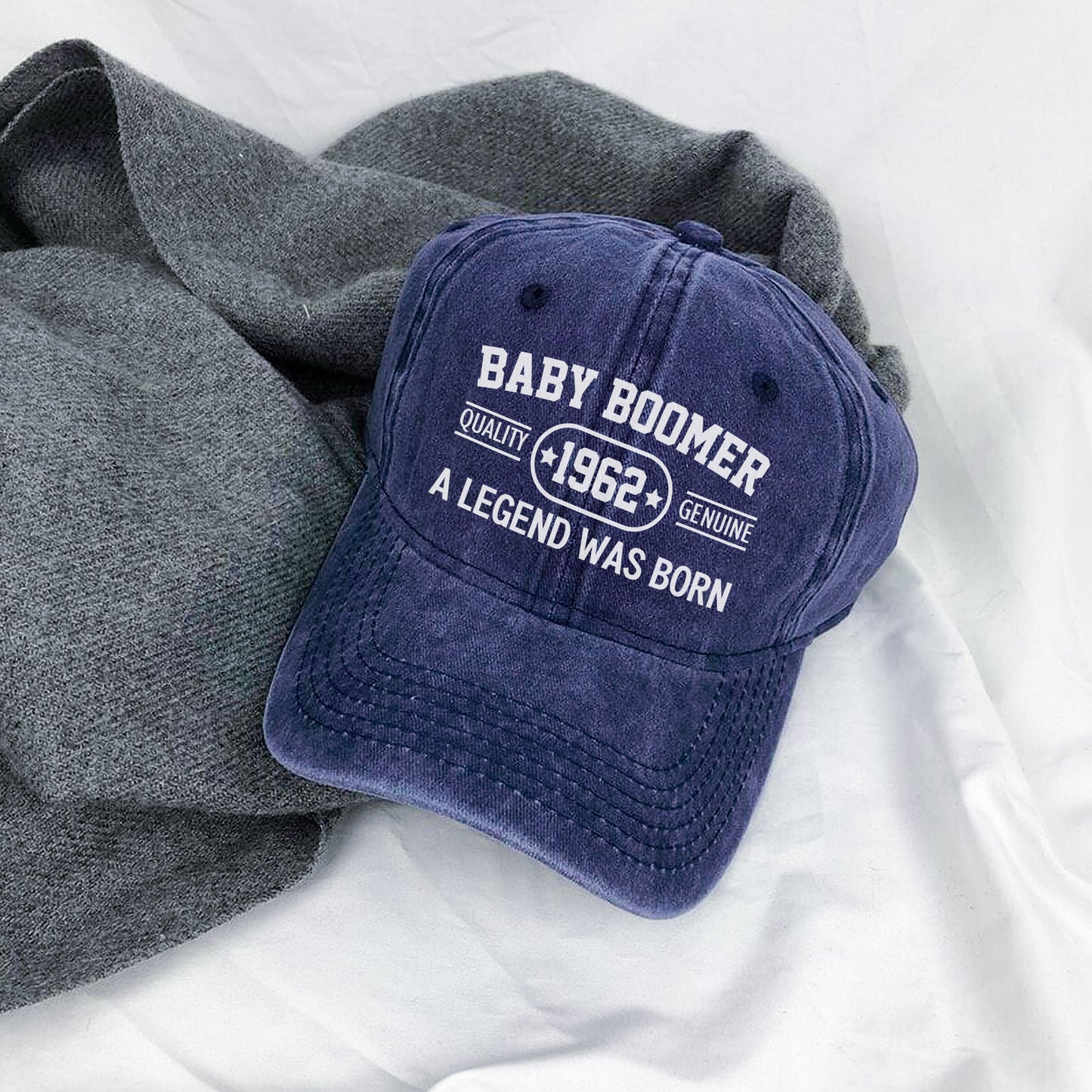 Baby Boomer Quality [Custom Year] Genuine A Legend Was Born Baseball Cap - Legendary Generation