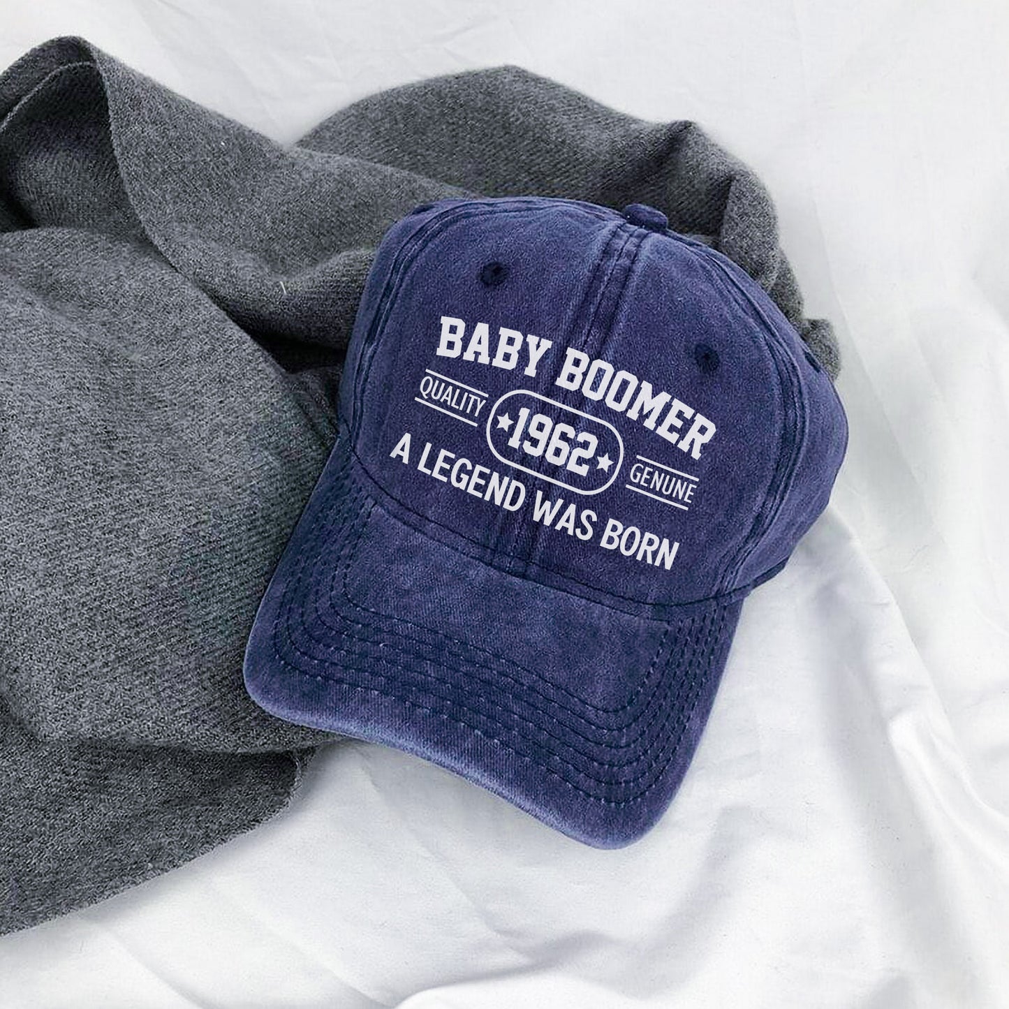 Baby Boomer Quality [Custom Year] Genuine A Legend Was Born Baseball Cap - Legendary Generation