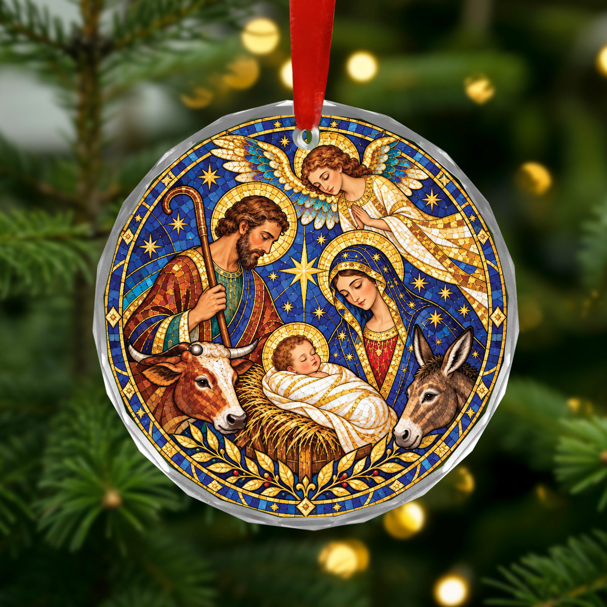 Stained Holy Family