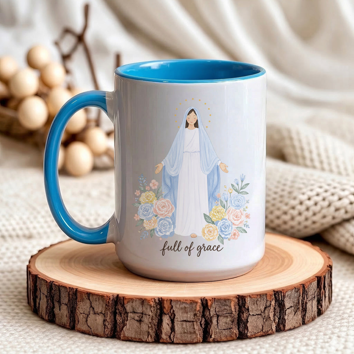 Full of Grace Mug - Perfect Christian Gift, Prayer Mug, or Daily Inspiration